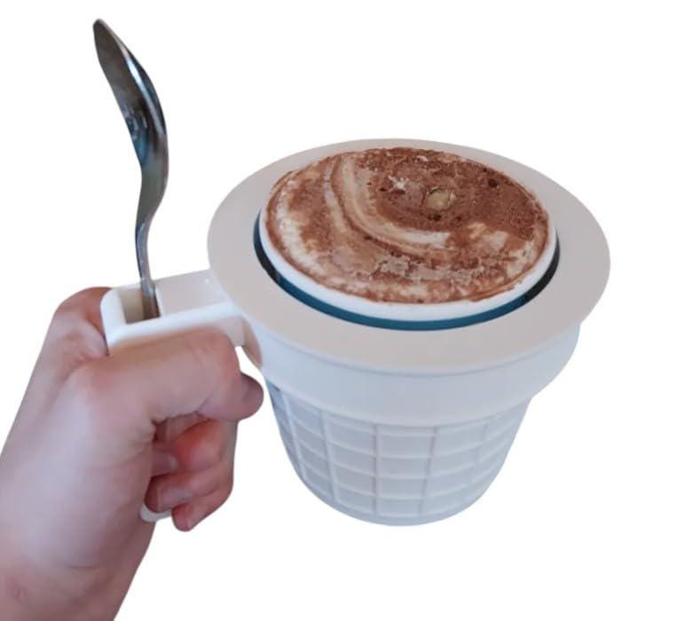Ice Cream Cone Pint Holder with Spoon Slot - 16 oz Cozy
