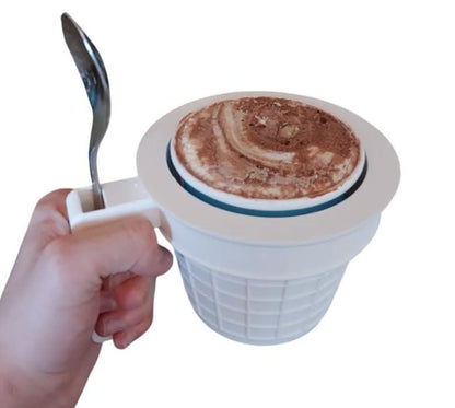 Ice Cream Cone Pint Holder with Spoon Slot - 16 oz Cozy
