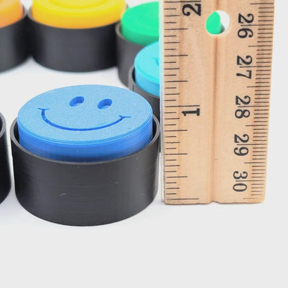 Smiley Face Fidget Clicker - Mechanical Desk Toy