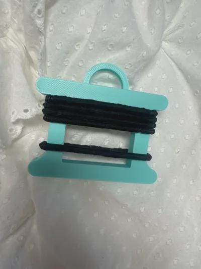 Hair Tie Keeper Keychain - Ponytail Elastic Organizer