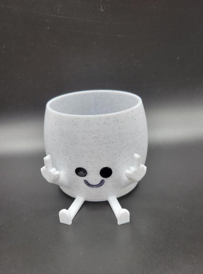 Funny Middle Finger Plant Pot - Rude Succulent Planter