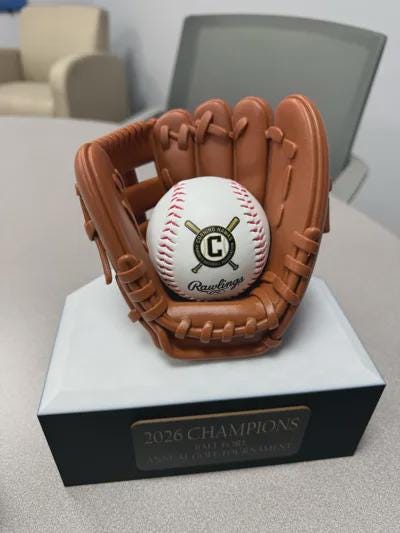 Baseball Glove Ball Display Stand - Sports Memorabilia Holder
