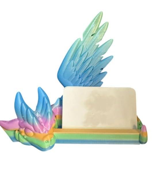 Dragon Business Card Holder - Fantasy Desk Organizer