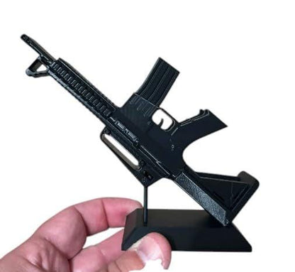 Tactical Rifle Business Card Holder - Desk Card Stand