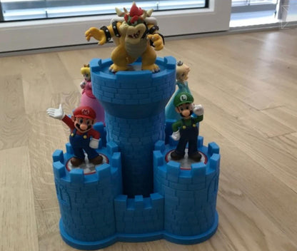 Bowser's Castle Amiibo Holder - Display Stand for 5 Figures