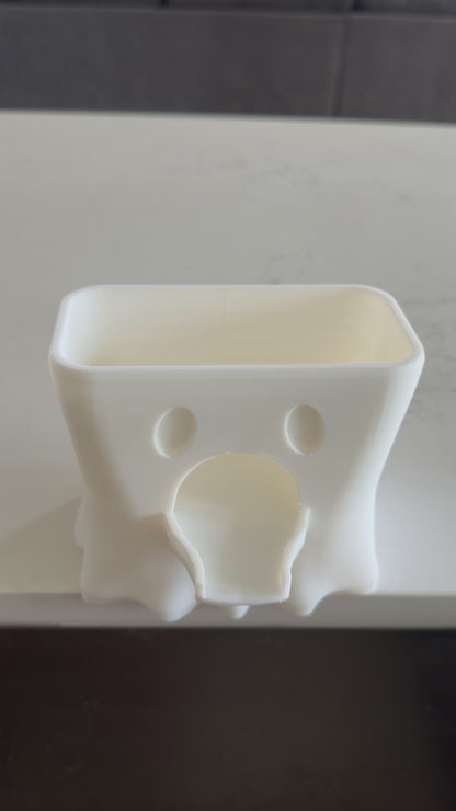 Ghost Sponge Holder for Scrub Daddy Sponges - Holiday Sponge Accessory - Draining Sponge Dish