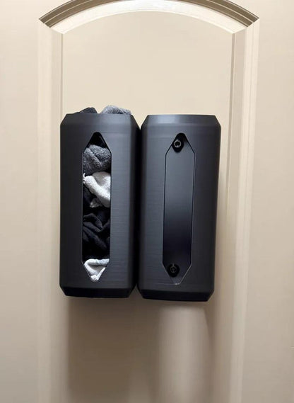 Wall-mounted sock and towel dispenser
