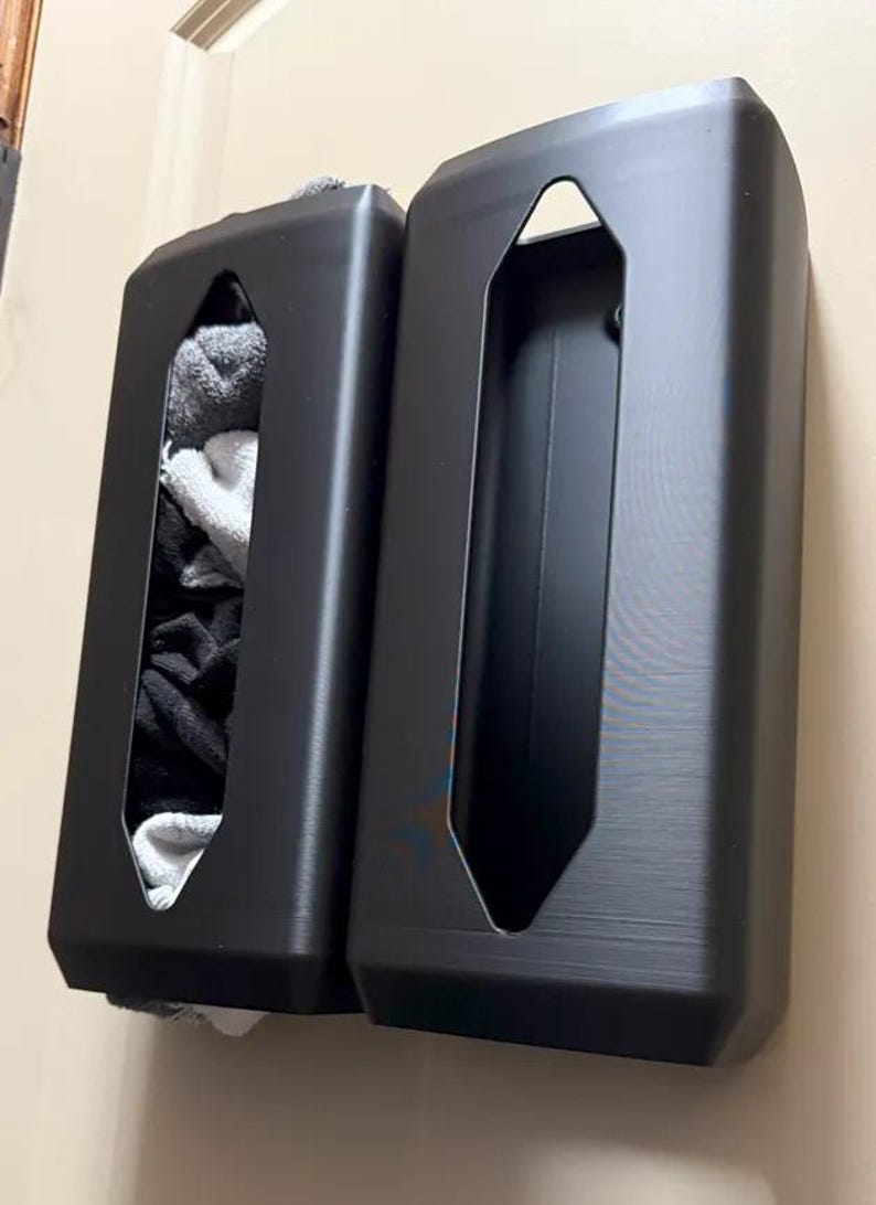 Wall-mounted sock and towel dispenser