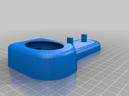 Blue Oral-B toothbrush docking station product rendering