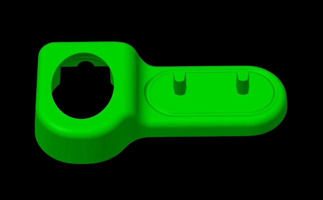 Glow-in-the-dark Oral-B toothbrush stand