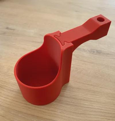 Vehicle headrest cup holder product view