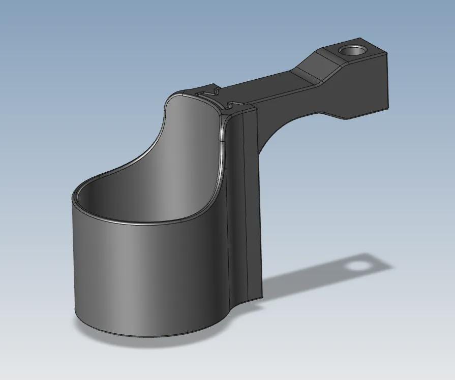 Backseat cup holder dimensions and fit
