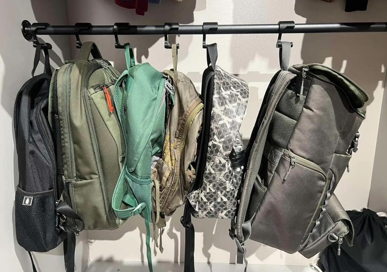 Backpack hanger hook product view