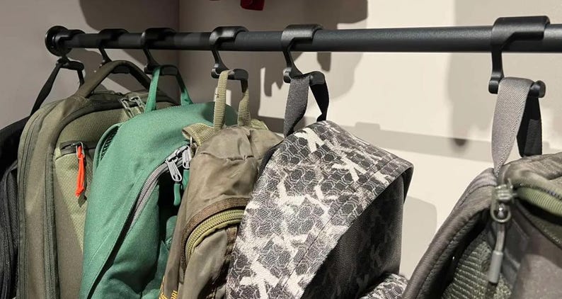 Backpack hanger hook product view