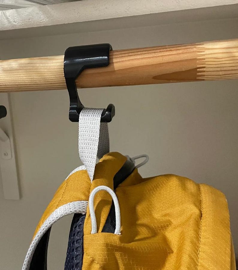 Backpack hanger hook product view