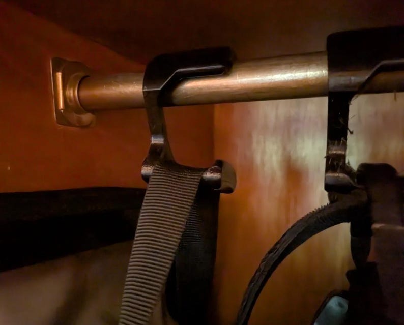 Backpack hanger hook product view