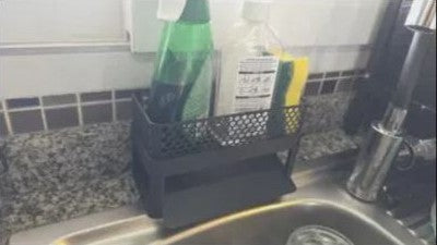 Self-Draining Sink Caddy - Modular Kitchen Organizer