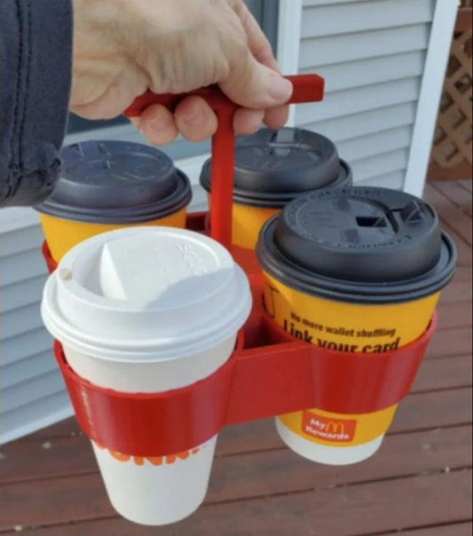 4-Cup Coffee Carrier - Holder or Bottom Tray