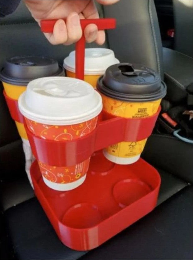 4-Cup Coffee Carrier - Holder or Bottom Tray