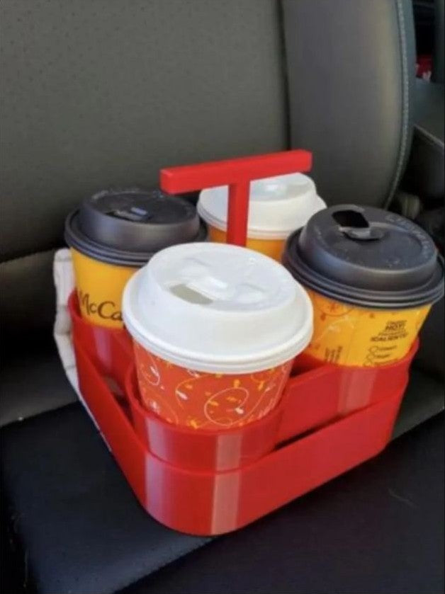 4-Cup Coffee Carrier - Holder or Bottom Tray
