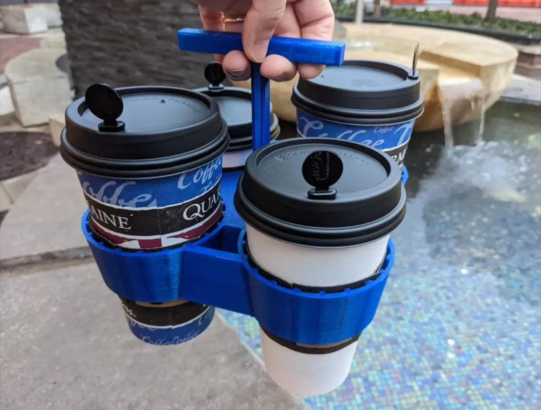 4-Cup Coffee Carrier - Holder or Bottom Tray