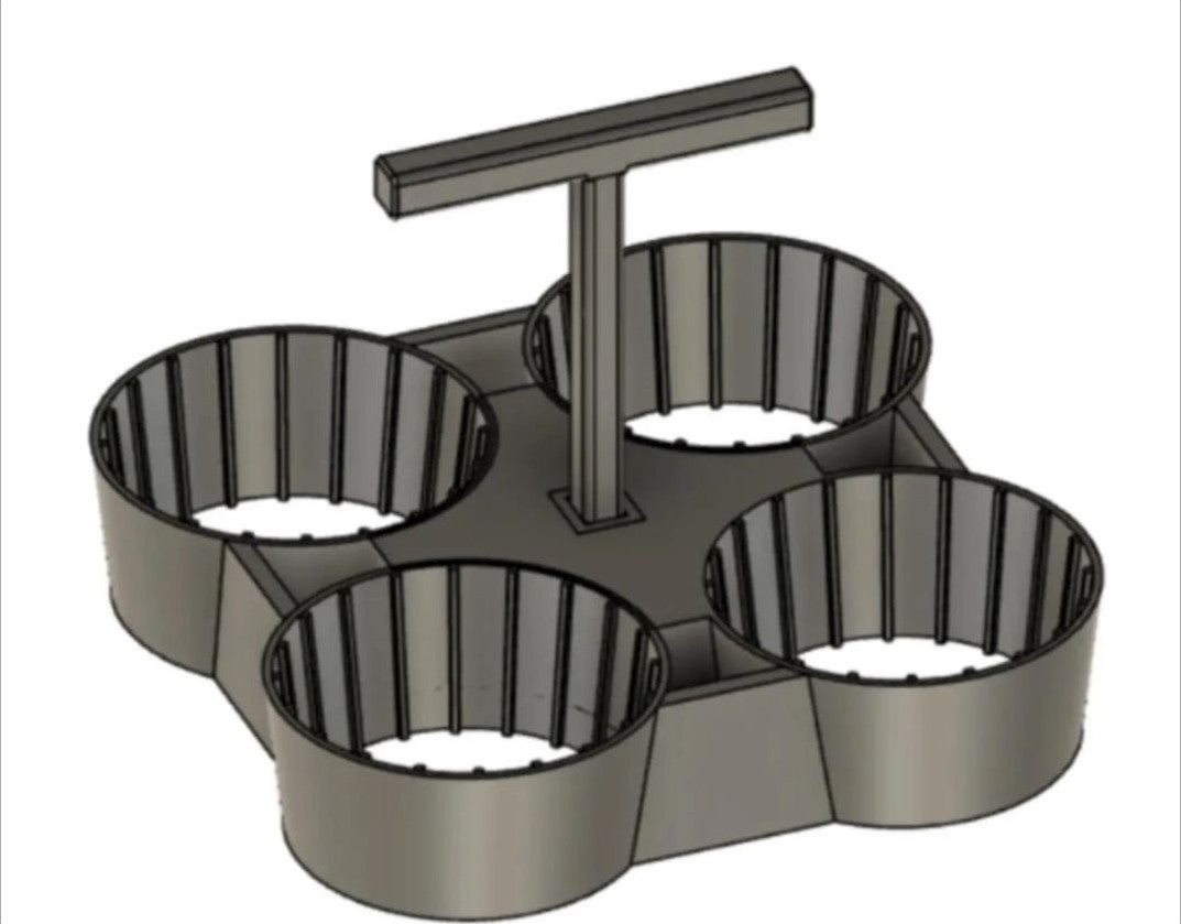 4-Cup Coffee Carrier - Holder or Bottom Tray
