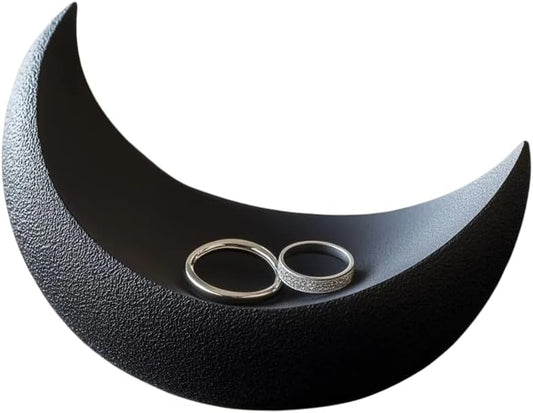 Lunar Crescent Ring Holder - Moon Jewelry Dish