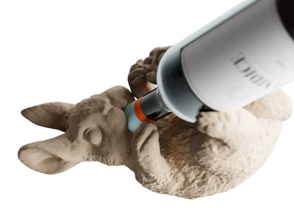 Bunny Wine Bottle Holder - Rabbit Display Stand