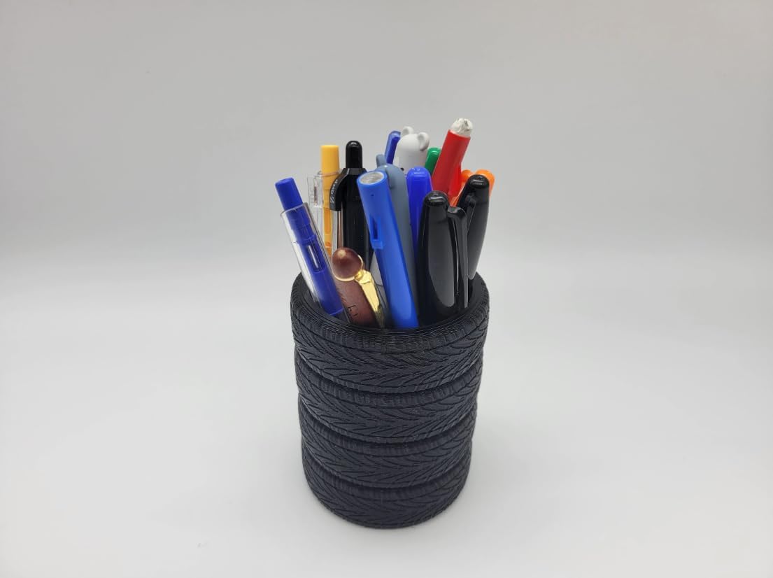 Stacked Tires Pen Holder - Desk Organizer