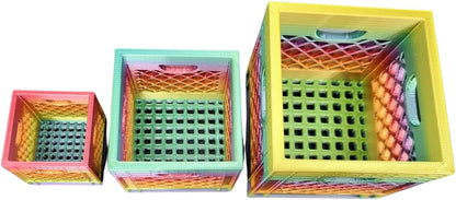 Miniature Milk Crate - Small Item Organizer