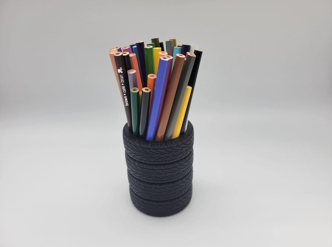 Stacked Tires Pen Holder - Desk Organizer