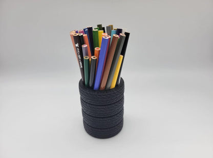 Stacked Tires Pen Holder - Desk Organizer