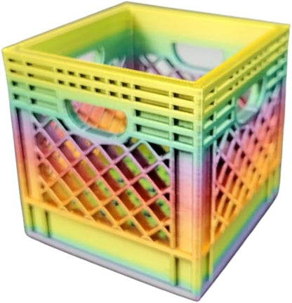 Miniature Milk Crate - Small Item Organizer