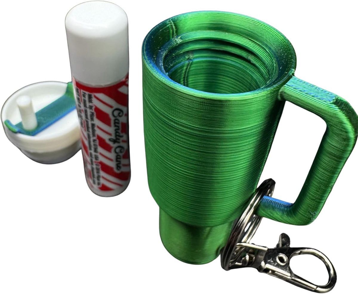 Tumbler Lip Balm Holder - Keychain Case