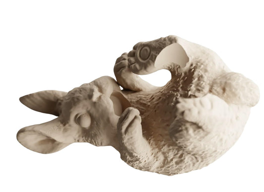 Bunny Wine Bottle Holder - Rabbit Display Stand