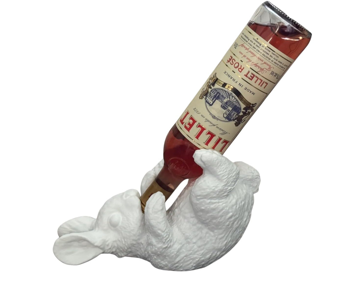 Bunny Wine Bottle Holder - Rabbit Display Stand