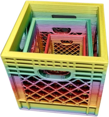 Miniature Milk Crate - Small Item Organizer