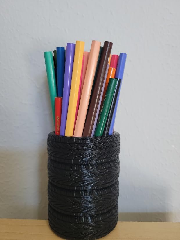 Stacked Tires Pen Holder - Desk Organizer