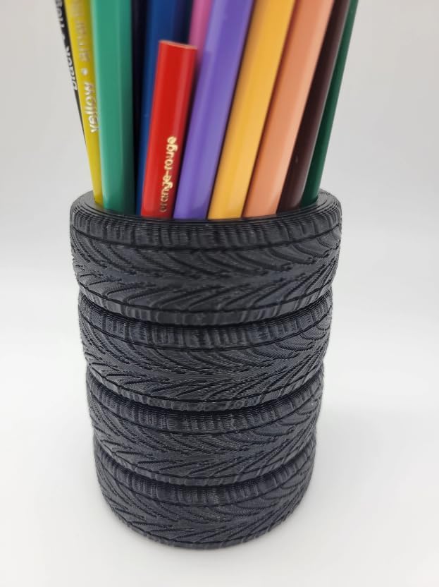 Stacked Tires Pen Holder - Desk Organizer